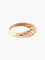 Bague 57 Bague Godron Or Jaune 58 Facettes