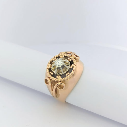 Bague Bague en or rose et diamant 58 Facettes 25528