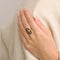 Bague 52 Bague Or Email Diamants 58 Facettes