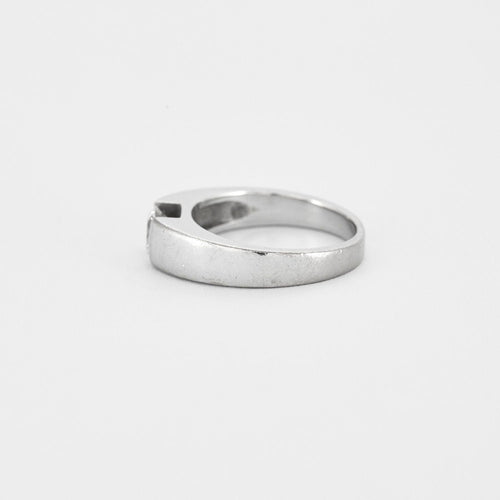 Bague 51 Bague Solitaire Or blanc Diamant 0.60ct 58 Facettes 240035