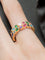 Bague Bague Or Jaune et Pierres de couleurs 58 Facettes 210003