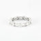 Bague Bague en Or Blanc 18 carats sertie de diamants naturels 58 Facettes