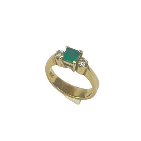 Bague 49.5 Bague Or Émeraude Diamants 58 Facettes 2040000vitr