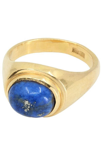 Bague BAGUE JONC ANCIENNE LAPIS LAZULI 58 Facettes 051101
