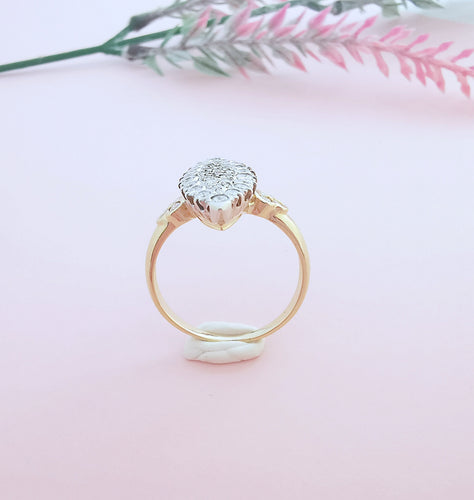 Bague Bague Marquise Diamants 0,97 carat 58 Facettes AA 1625