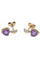 Boucles d'oreilles BOUCLES D'OREILLES CŒURS AMÉTHYSTES 58 Facettes 070361