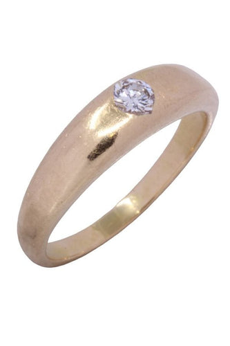 Bague BAGUE JONC ANGLAIS DIAMANTS 58 Facettes 077771