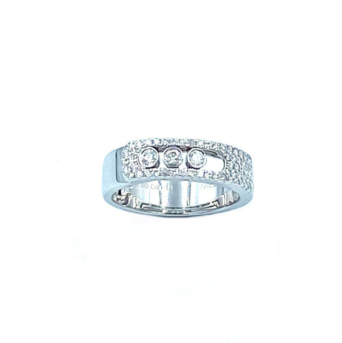 Bague Messika. Bague Move Noa Pavée or blanc et diamants 58 Facettes