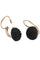 Boucles d'oreilles DORMEUSES EN JAIS NAPOLÉON III 58 Facettes 049691