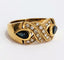 Bague 58 Bague entrecroisée saphirs poire et diamants 58 Facettes 1-150/7