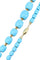 Collier COLLIER CHUTE TURQUOISES 58 Facettes 054561