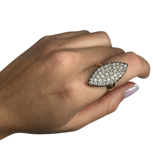 Bague BAGUE MARQUISE DIAMANTS 58 Facettes