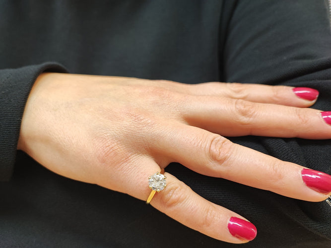 Bague 51.5 Bague solitaire diamant 58 Facettes SOLO.RUSSDK