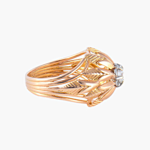 Bague 49 Bague Or jaune Diamant 58 Facettes