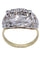 BAGUE ART-NOUVEAU PIERRES DU RHIN 58 Facettes 061961