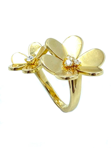 Bague Bague Van Cleef & Arpels "Entre les doigts Frivole" or jaune et diamants 58 Facettes