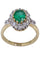 Bague 56 Bague Pompadour Or Platine Emeraude Diamants 58 Facettes 076821