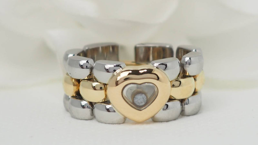Bague 53 Chopard - Bague Happy Diamonds en or jaune et diamant 58 Facettes 32409