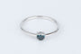 Bague Bague solitaire diamant fancy blue en or blanc 58 Facettes 53072-52-28