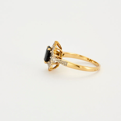 Bague 57 Bague Marguerite Saphir Diamants 58 Facettes 230434