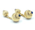 Boutons de manchette CARTIER. Boutons de manchette or jaune et saphirs 58 Facettes