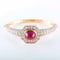 Bracelet OJ PERRIN - Bracelet or jaune diamants rubis cabochon 58 Facettes 2846