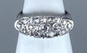 Bague 56 Bague en platine pavée de diamants. Epoque Art Deco. 58 Facettes AB265