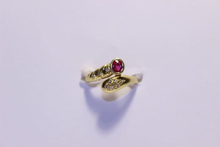 Bague 56 Bague Diamants et Rubis 58 Facettes