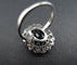 Bague 50 Bague Marguerite Art Déco Platine, Saphir Et Diamants 58 Facettes 343012