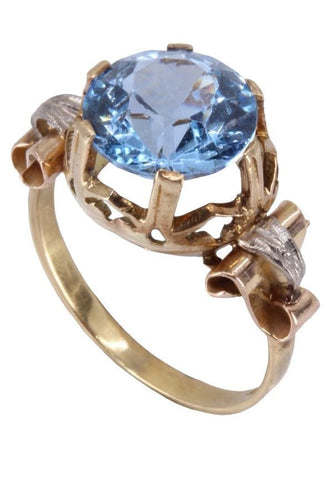 Bague 50 BAGUE ANCIENNE TOPAZE 58 Facettes 077571