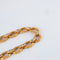 Bracelet or jaune, maillons texturés et diamants 58 Facettes