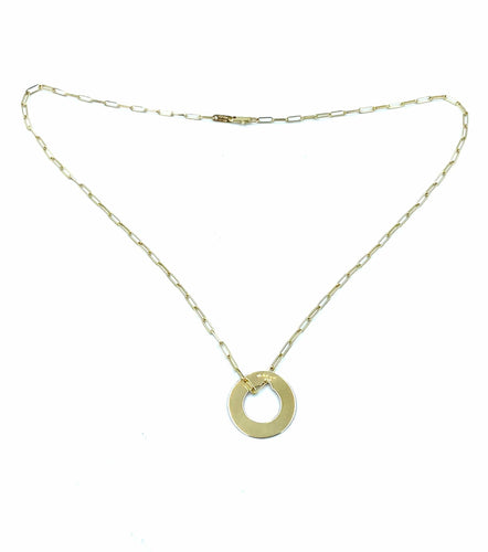 Collier DINH VAN. Collier Cible or rose 18K 58 Facettes