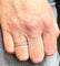 Bague 53 Alliance bicolore en or et diamants 58 Facettes