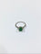 Bague 53 Bague Or Blanc Diamants Et émeraude 58 Facettes