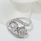 Bague 48 Bague Toi & Moi en Platine & Diamants 58 Facettes 31762