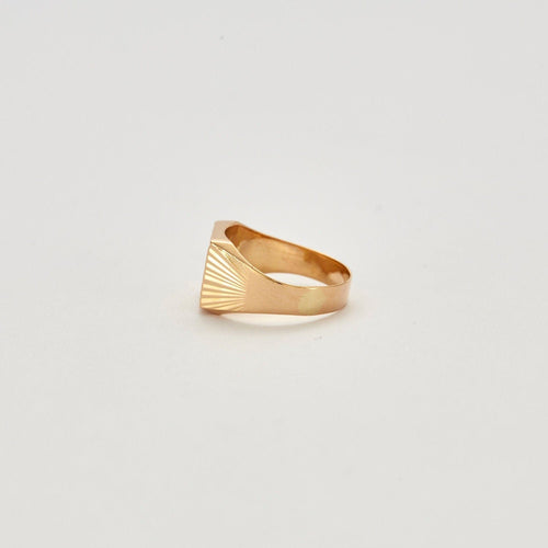 Bague 45.5 Chevalière Or jaune 58 Facettes