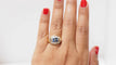 Bague 55 Bague saphirs de Ceylan et diamants 58 Facettes 32136