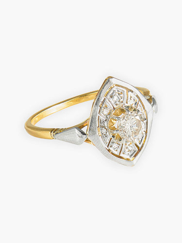 Bague 56 Bague Navette Diamants 58 Facettes
