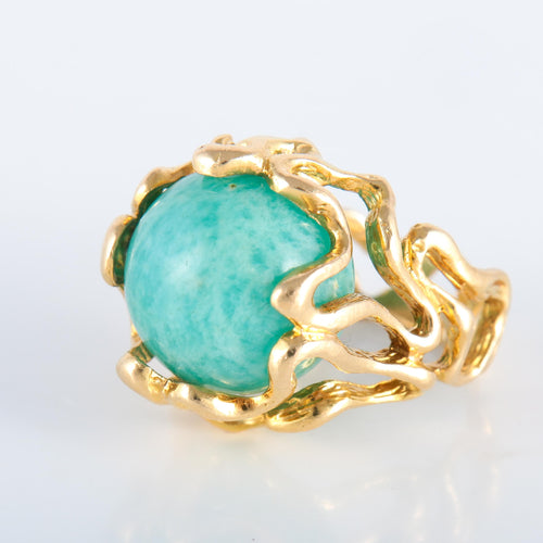 Bague 52 Bague Gilbert Albert Or jaune 8 billes interchangeables 58 Facettes