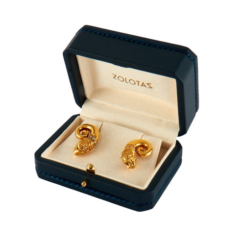 Boucles d'oreilles ZOLOTAS - Clips d'oreilles Chimères Or et Diamants 58 Facettes