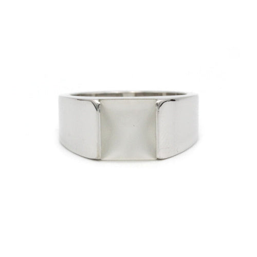 Bague 50 Bague Tank Cartier en Or blanc & pierre de lune 58 Facettes 230160R