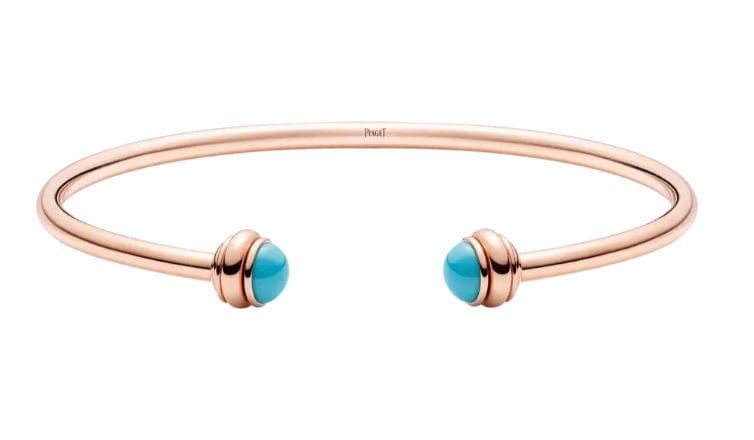Bracelet PIAGET - Bracelet ouvert Possession Or rose Turqoise 58 Facettes G36PC816