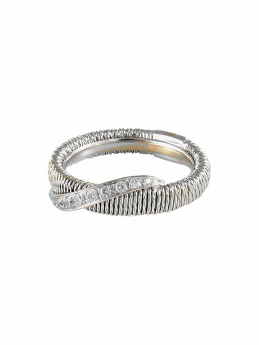 Bague 53 Bague Entrelacs Diamants ORO TREND 58 Facettes