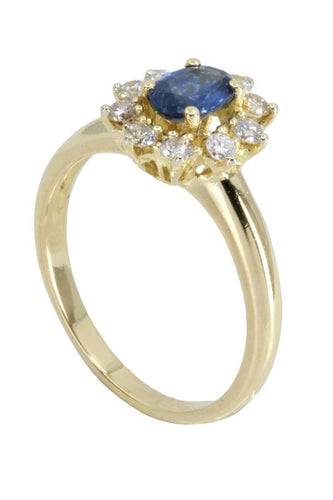 Bague 53 BAGUE MARGUERITE TOPAZE ET DIAMANTS 58 Facettes 056871
