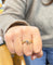Bague 54 Bague croisée or jaune diamants 58 Facettes