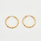 Boucles d'oreilles Créoles biseautées or jaune 58 Facettes