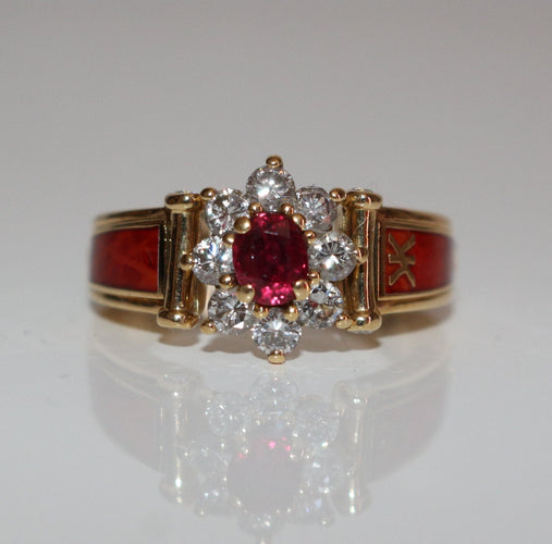 Bague Korloff Bague Rubis collection Enamel 58 Facettes 486