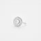 Bague 54 Bague rosace Art Déco Platine diamants 58 Facettes