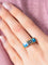 Bague Bague Or Jaune Email saphirs 58 Facettes