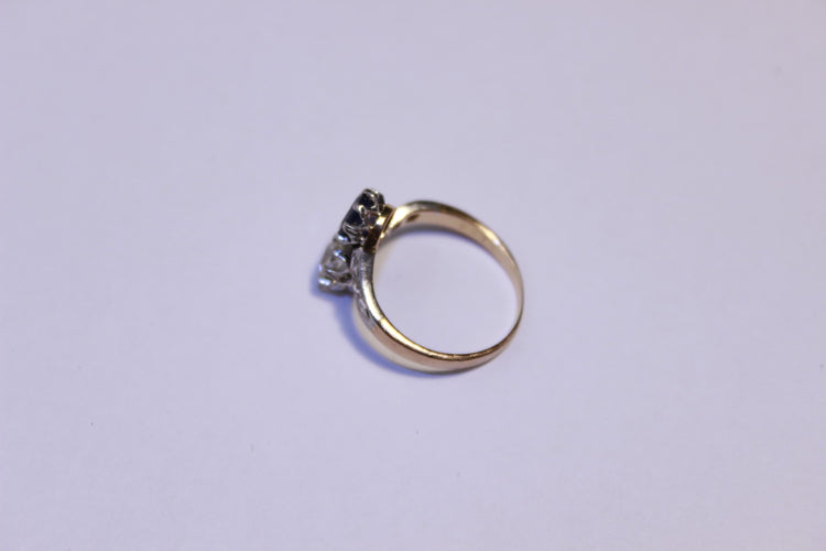 Bague 48 Bague Toi & Moi Diamant et Saphir 58 Facettes
